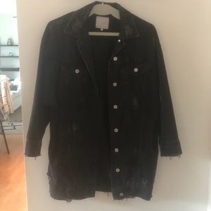 Zara black denim jacket